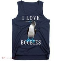 I Love Boobies Blue Footed Boobie Bird Tank Top thumb 0