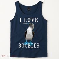 I Love Boobies Blue Footed Boobie Bird Tank Top thumb 2