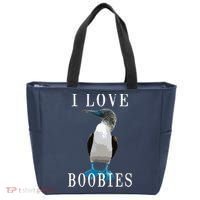 I Love Boobies Blue Footed Boobie Bird Tote Bag thumb 0