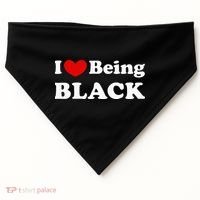 I Love Being Black I Like To Be Black USA-Made Doggie Bandana thumb 0