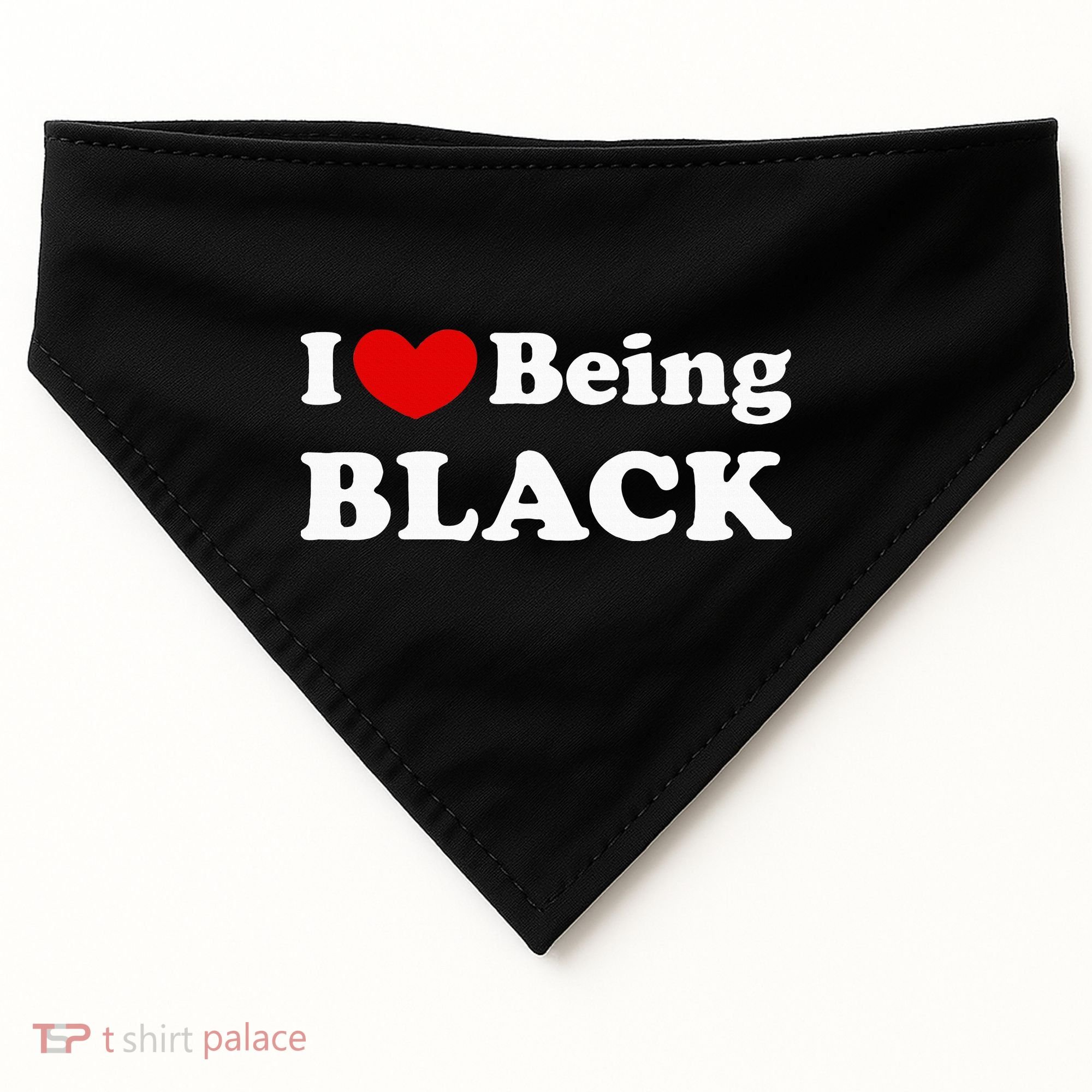 I Love Being Black I Like To Be Black USA-Made Doggie Bandana