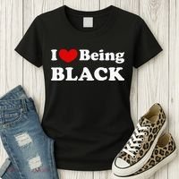 I Love Being Black I Like To Be Black Women's T-Shirt thumb 3