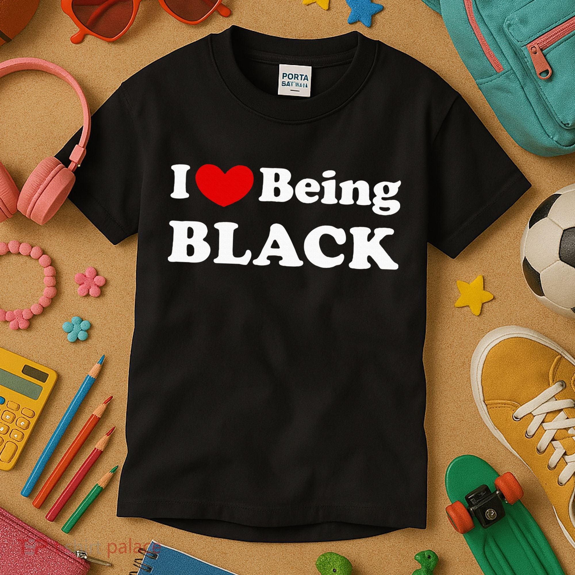 I Love Being Black I Like To Be Black Kids T-Shirt