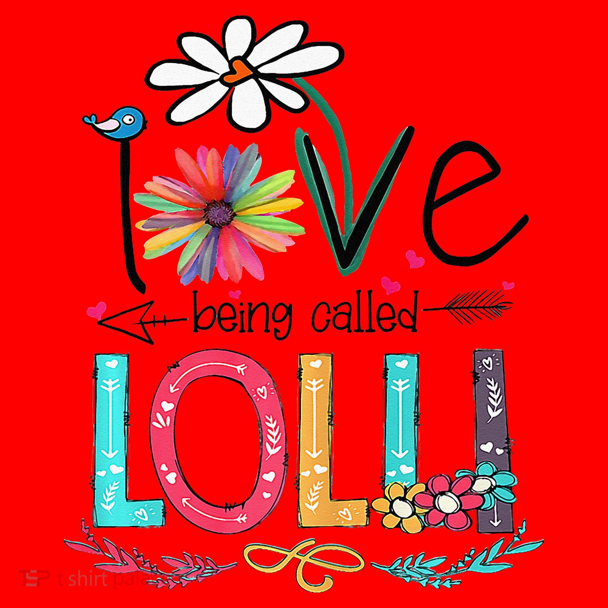 I Love Being Called Lolli Sunflower Mothers Day Santa Hat