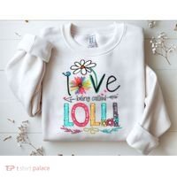 I Love Being Called Lolli Sunflower Mothers Day Sweatshirt thumb 2