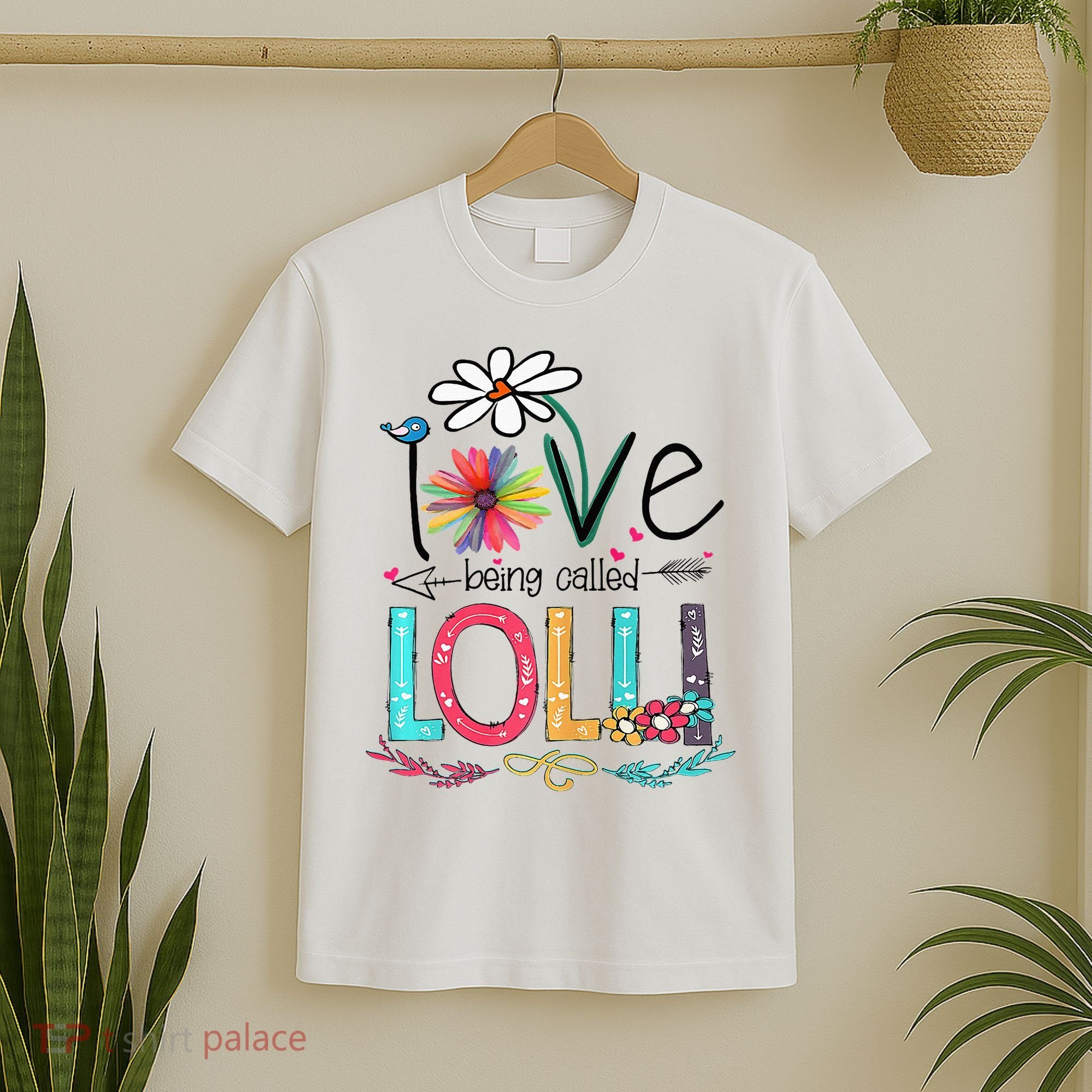 I Love Being Called Lolli Sunflower Mothers Day T-Shirt