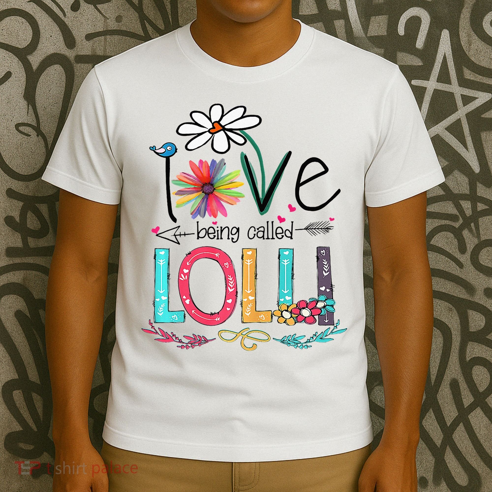 I Love Being Called Lolli Sunflower Mothers Day T-Shirt