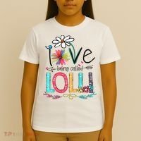 I Love Being Called Lolli Sunflower Mothers Day T-Shirt thumb 4