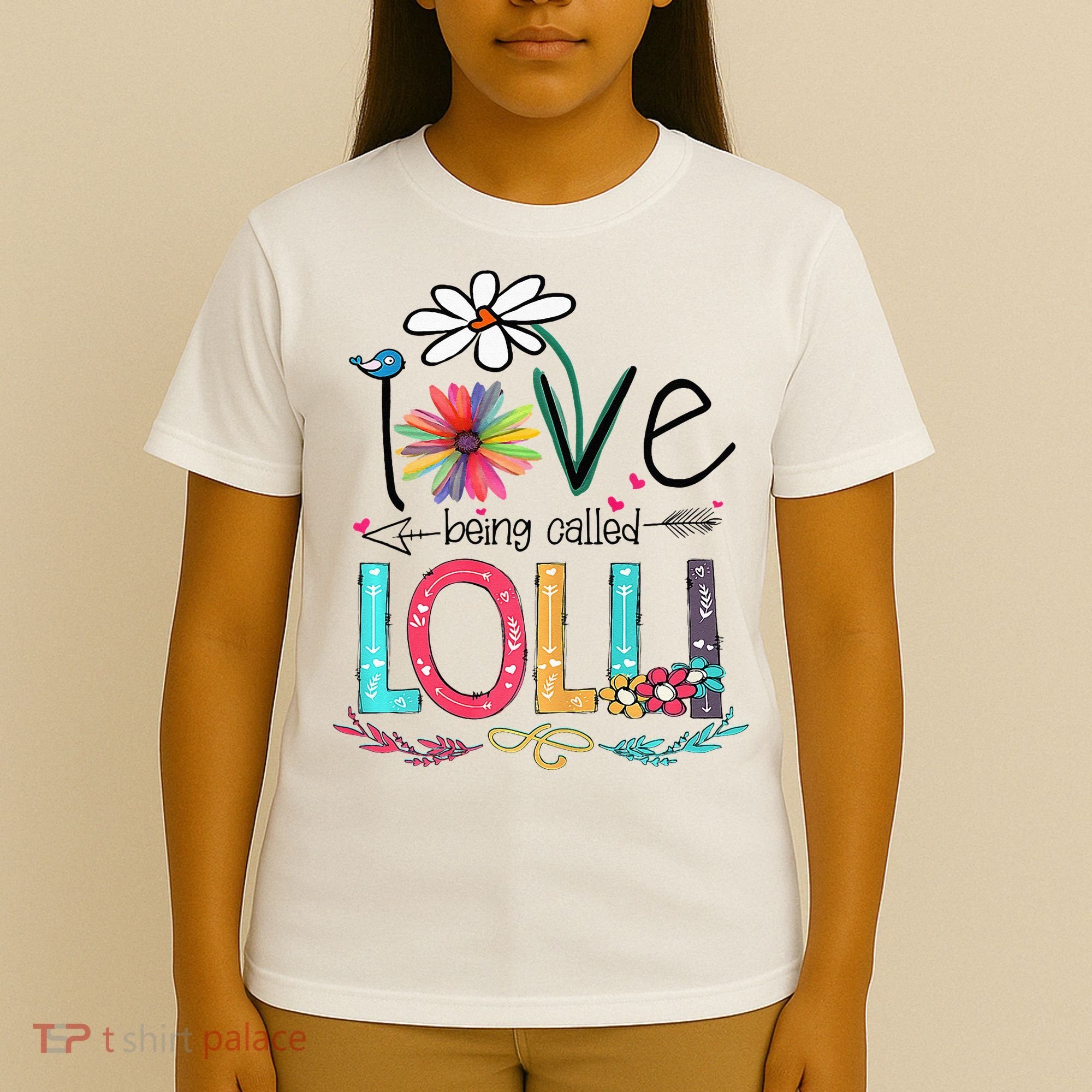 I Love Being Called Lolli Sunflower Mothers Day T-Shirt