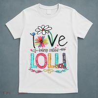 I Love Being Called Lolli Sunflower Mothers Day T-Shirt thumb 5