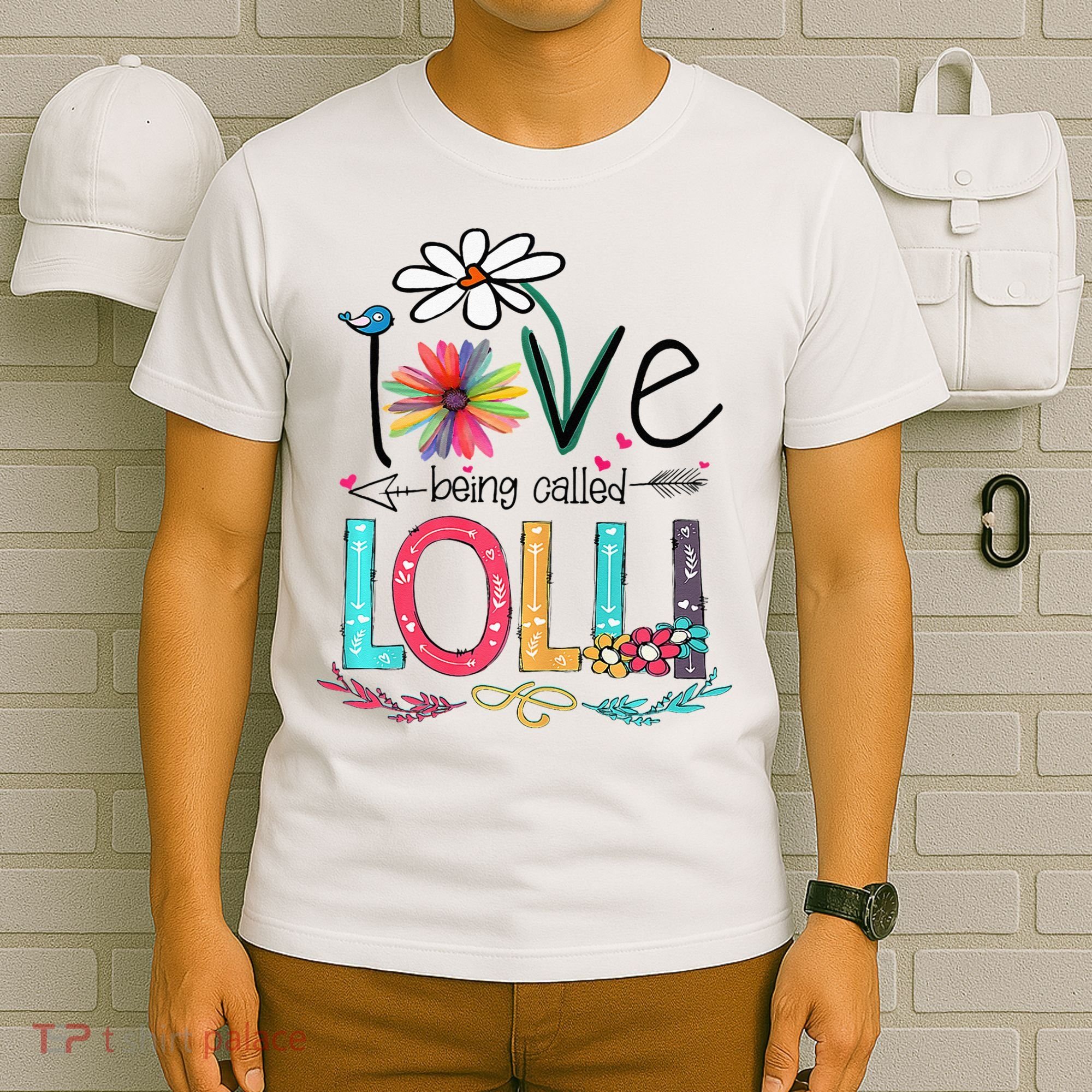 I Love Being Called Lolli Sunflower Mothers Day T-Shirt