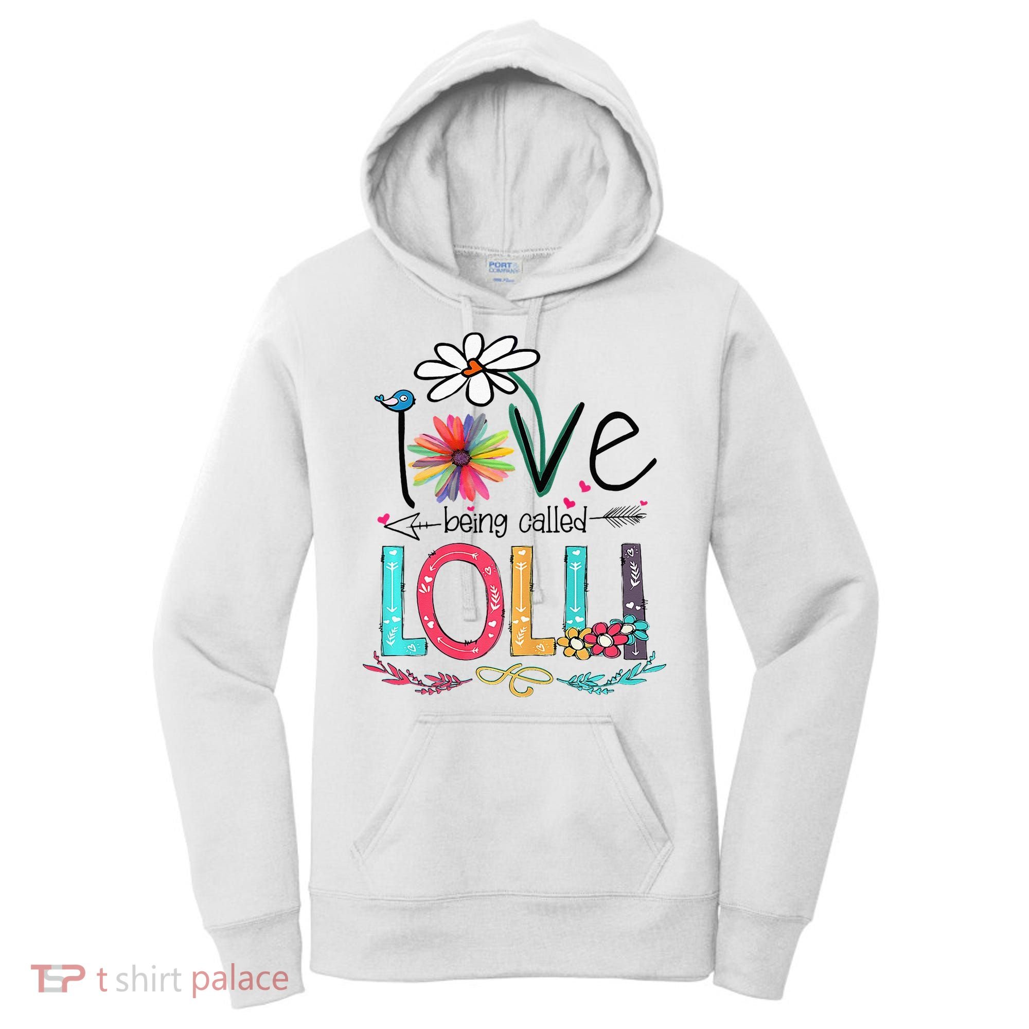I Love Being Called Lolli Sunflower Mothers Day Women's Hoodie