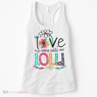I Love Being Called Lolli Sunflower Mothers Day Women's Tank Top thumb 0