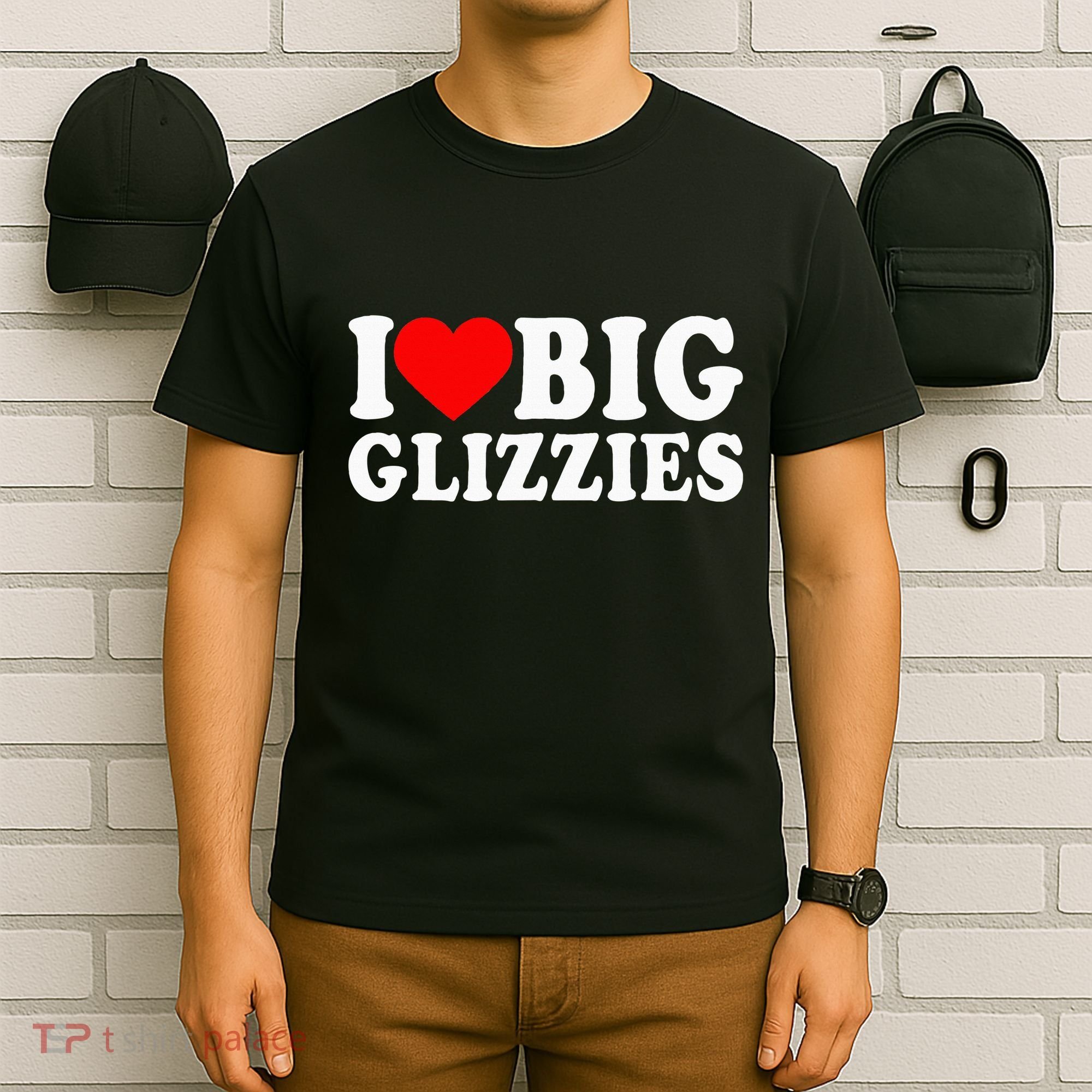I Love Big Glizzies I Heart Hot Dog Lover Glizzy Gobbler T-Shirt