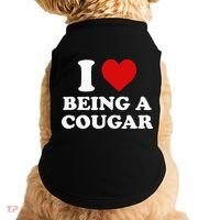 I Love Being A Cougar I Heart Being A Cougar  Doggie Tank thumb 0