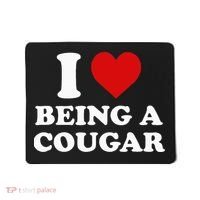I Love Being A Cougar I Heart Being A Cougar  Mousepad thumb 0