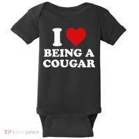I Love Being A Cougar I Heart Being A Cougar  Baby Bodysuit thumb 0