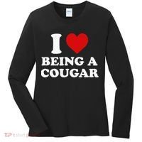 I Love Being A Cougar I Heart Being A Cougar  Women's Long Sleeve Shirt thumb 0