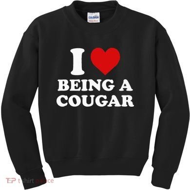 I Love Being A Cougar I Heart Being A Cougar  Kids Sweatshirt