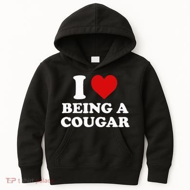 I Love Being A Cougar I Heart Being A Cougar  Kids Hoodie