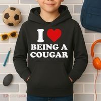 I Love Being A Cougar I Heart Being A Cougar  Kids Hoodie thumb 2
