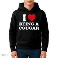 I Love Being A Cougar I Heart Being A Cougar  Kids Hoodie thumb 4
