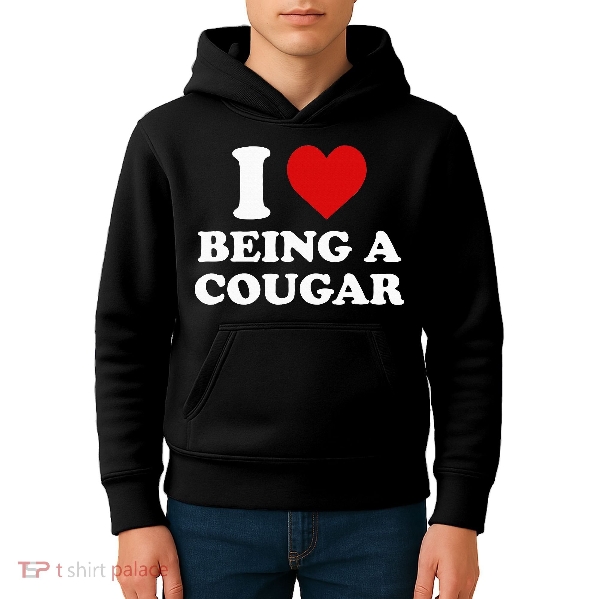 I Love Being A Cougar I Heart Being A Cougar  Kids Hoodie
