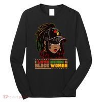 I Love Being A Black Woman Celebrate Black History Long Sleeve Shirt thumb 0