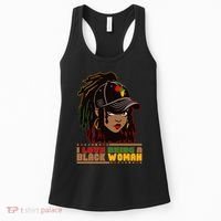 I Love Being A Black Woman Celebrate Black History Women's Tank Top thumb 0