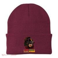 I Love Being A Black Woman Celebrate Black History Beanie thumb 0