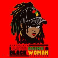 I Love Being A Black Woman Celebrate Black History Santa Hat thumb 1