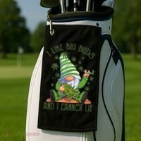 I Like Big Buds And I Cannot Lie Marijuana Cannabis Weed 420 Golf Towel thumb 2
