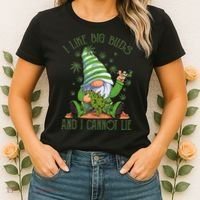 I Like Big Buds And I Cannot Lie Marijuana Cannabis Weed 420 Women's T-Shirt thumb 2