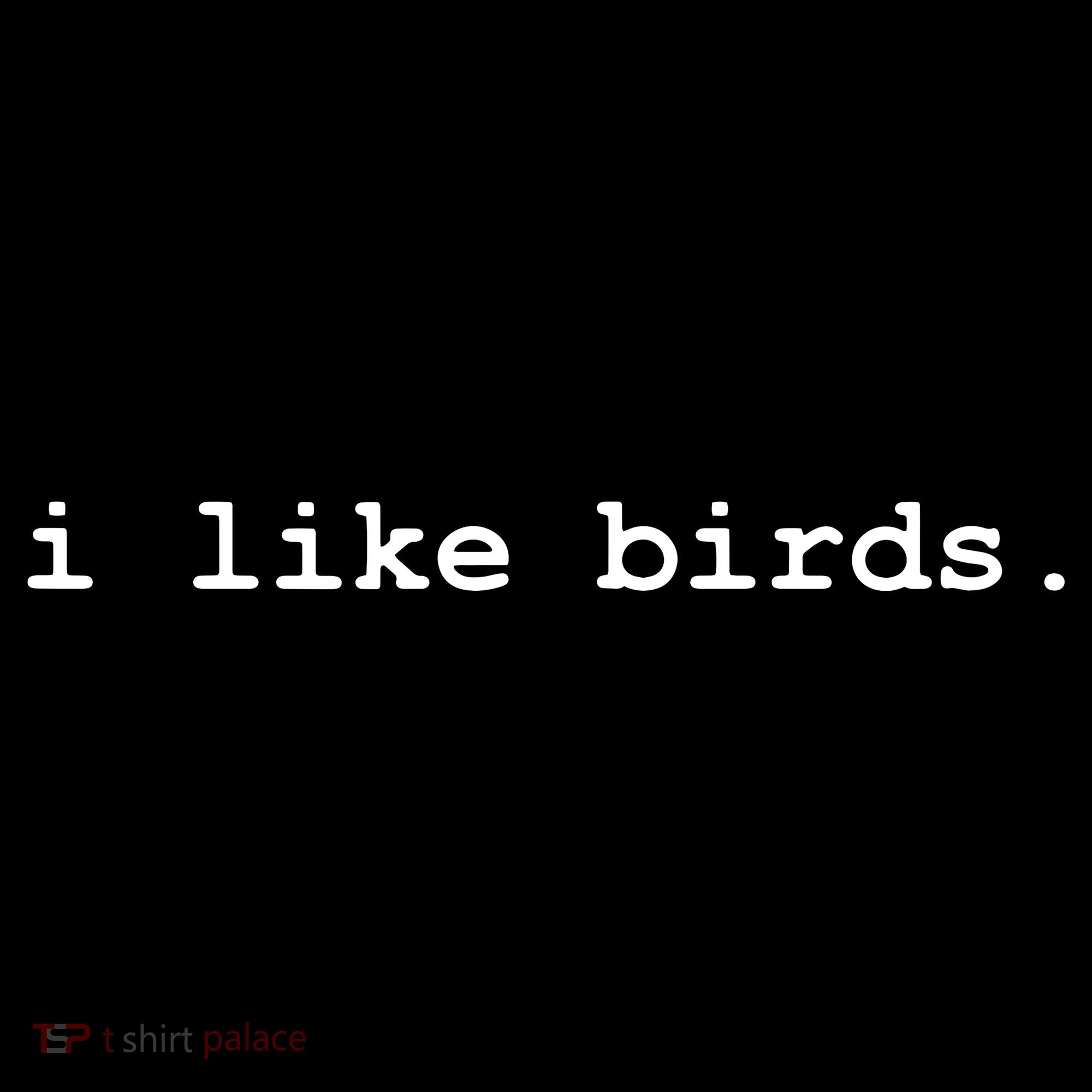 I Like Birds Minimalist Funny Women's Hoodie