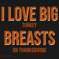 I Love Big Turkey Breasts On Thanksgiving Women's Hoodie thumb 2