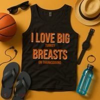 I Love Big Turkey Breasts On Thanksgiving Tank Top thumb 4