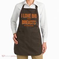 I Love Big Turkey Breasts On Thanksgiving Apron thumb 2