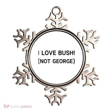 I Love Bush Not George Ornament