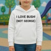 I Love Bush Not George Kids Hoodie thumb 3