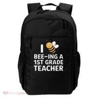 I Love Bee-Ing A 1st Grade Teacher Honey Bee Job Profession Backpack thumb 0