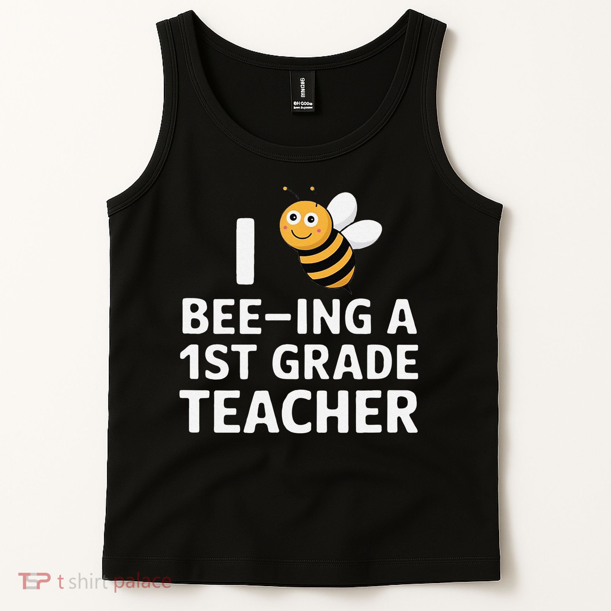 I Love Bee-Ing A 1st Grade Teacher Honey Bee Job Profession Tank Top
