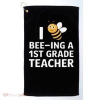 I Love Bee-Ing A 1st Grade Teacher Honey Bee Job Profession Golf Towel thumb 0