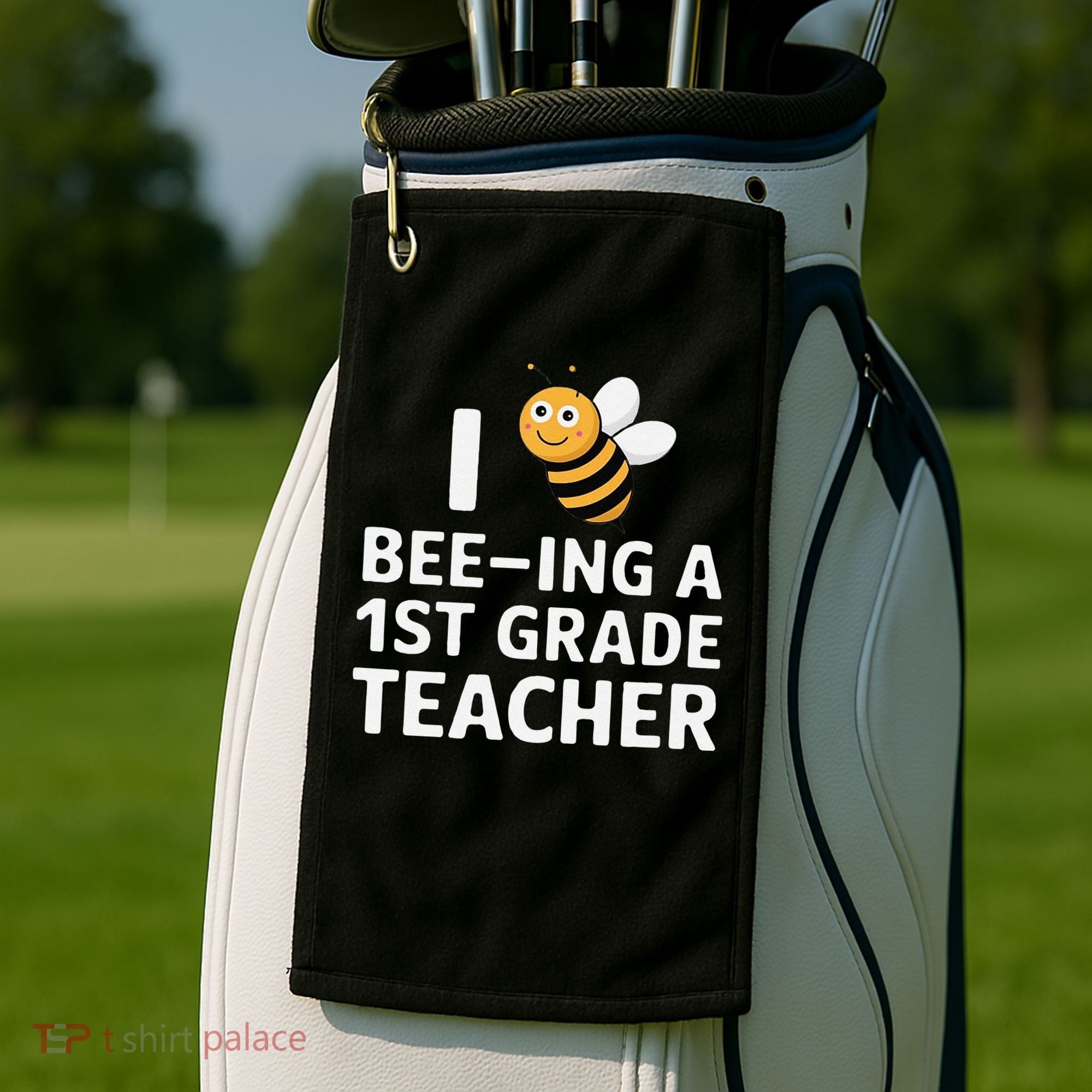 I Love Bee-Ing A 1st Grade Teacher Honey Bee Job Profession Golf Towel