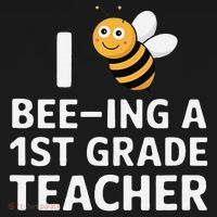 I Love Bee-Ing A 1st Grade Teacher Honey Bee Job Profession Visor thumb 3