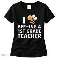I Love Bee-Ing A 1st Grade Teacher Honey Bee Job Profession Women's T-Shirt thumb 0