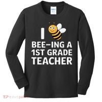 I Love Bee-Ing A 1st Grade Teacher Honey Bee Job Profession Kids Long Sleeve Shirt thumb 0