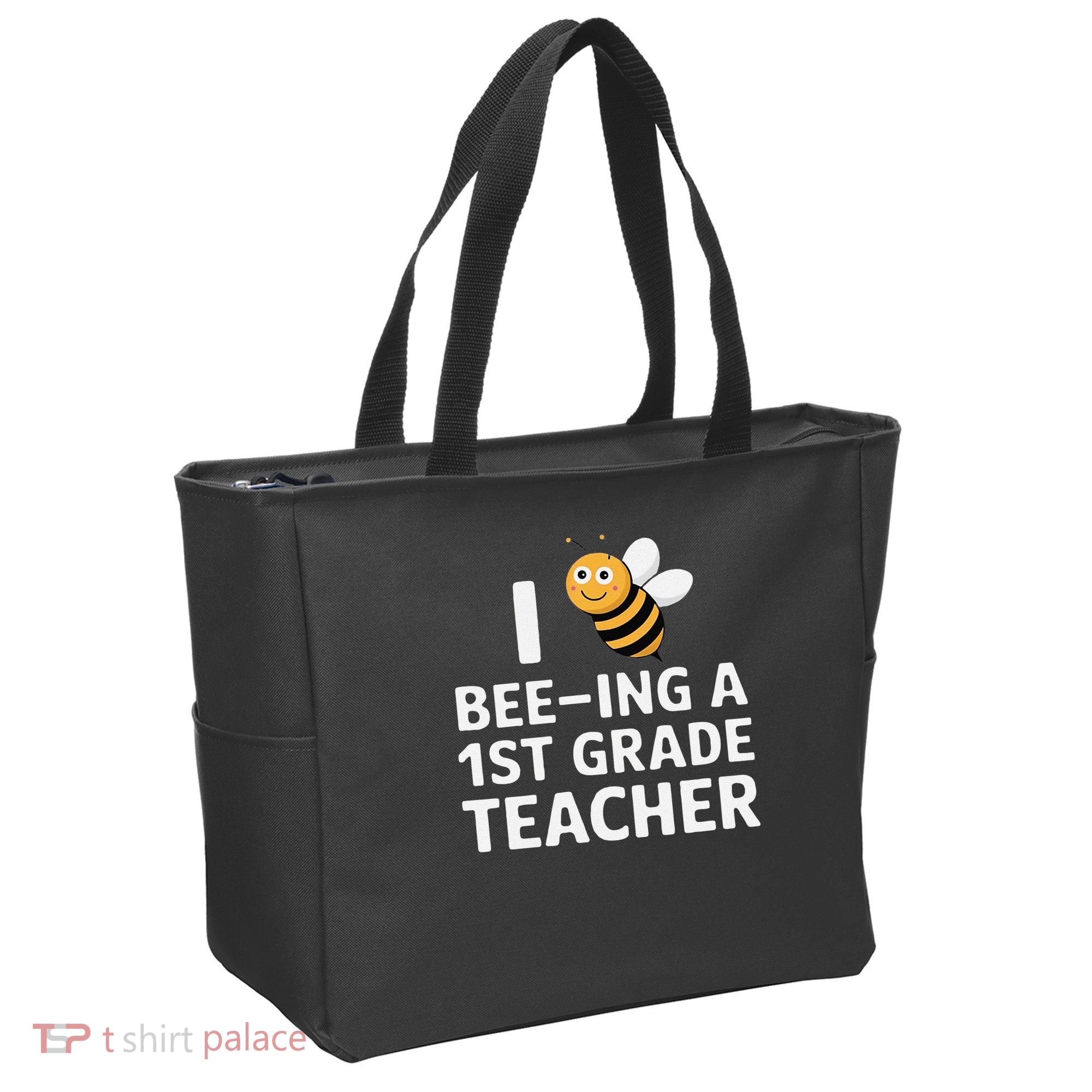 I Love Bee-Ing A 1st Grade Teacher Honey Bee Job Profession Tote Bag