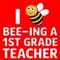 I Love Bee-Ing A 1st Grade Teacher Honey Bee Job Profession Santa Hat thumb 1