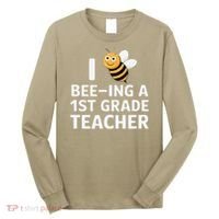 I Love Bee-Ing A 1st Grade Teacher Honey Bee Job Profession Long Sleeve Shirt thumb 0