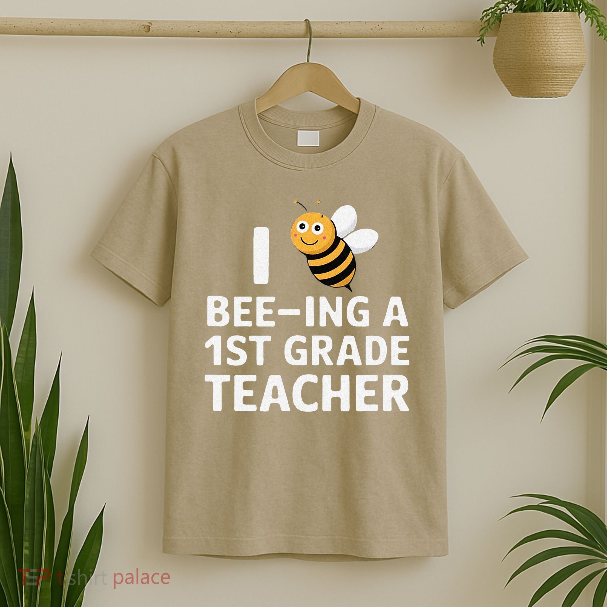 I Love Bee-Ing A 1st Grade Teacher Honey Bee Job Profession T-Shirt